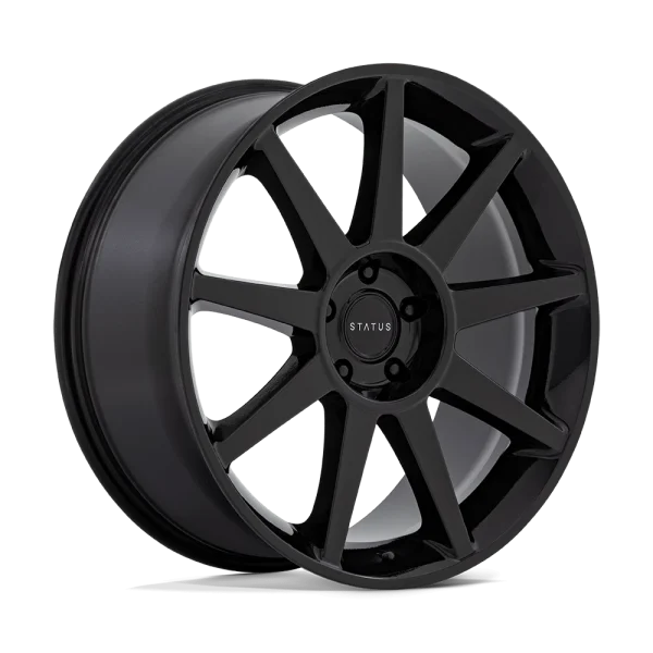 Status Wheels – MAMMOTH – Black – 22″x9.5″ 30mm – All weather Wheels – ST002BX22951230