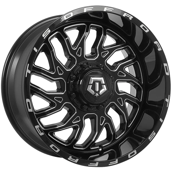 TIS Wheels – 544BM – Black – 20″x10″ -25mm – Summer Wheels – 544BM2100525