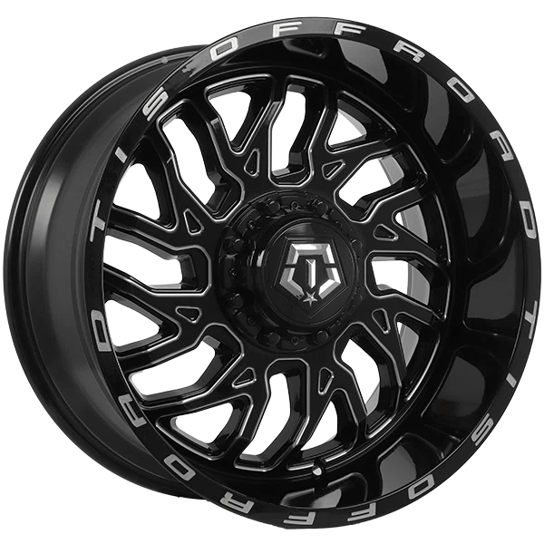 TIS Wheels – 544BM – Black – 20″x10″ -25mm – Summer Wheels – 544BM2105225