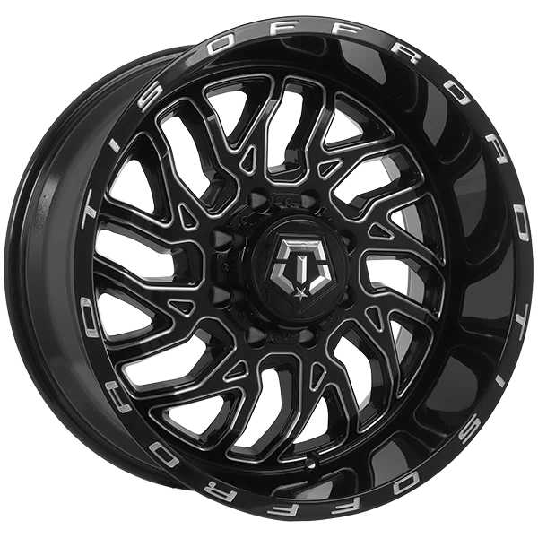 TIS Wheels – 544BM – Black – 20″x10″ -25mm – Summer Wheels – 544BM2108125