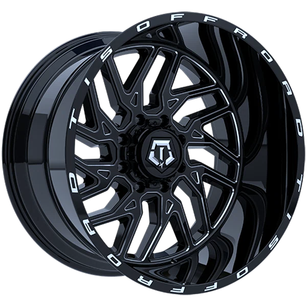 TIS Wheels – 544BM – Black – 20″x12″ -44mm – Summer Wheels – 544BM2125244