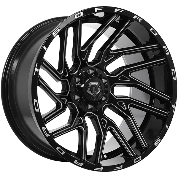 TIS Wheels – 554BM – Black – 22″x12″ -44mm – Summer Wheels – 554BM2226844S