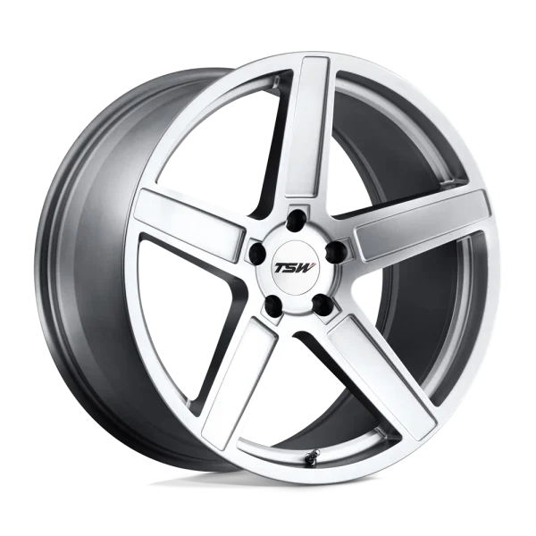 TSW Wheels – ASCENT – Grey – 18″x8.5″ 20mm – All weather Wheels – 1885ASC205120S76