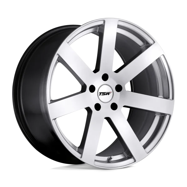 TSW Wheels – BARDO – Silver – 17″x8″ 35mm – All weather Wheels – 1780BAR355120S76