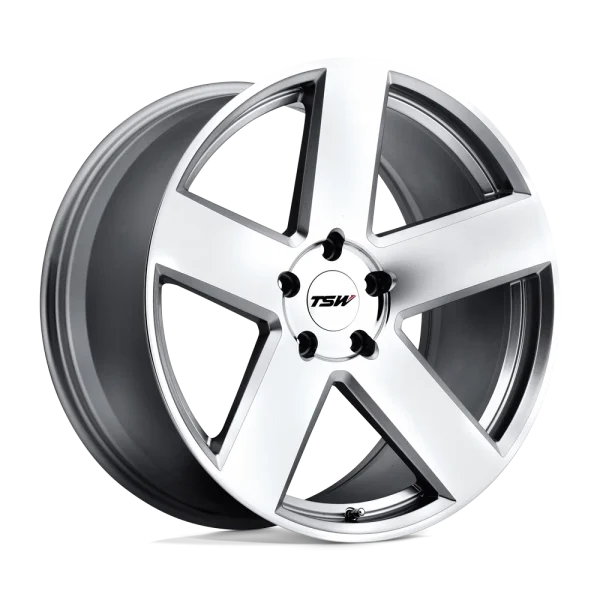 TSW Wheels – BRISTOL – Silver – 18″x9.5″ 20mm – Summer Wheels – 1895BRS205120S76