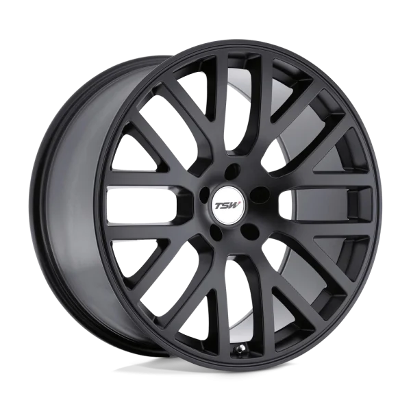 TSW Wheels – DONINGTON – Black – 18″x8″ 32mm – All weather Wheels – 1880DON325112M72