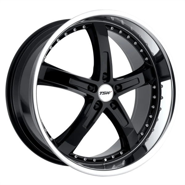 TSW Wheels – JARAMA – Black – 17″x8″ 2mm – Summer Wheels – 1780JAR205114B76