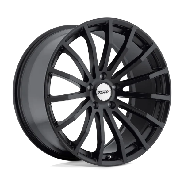 TSW Wheels – MALLORY – Black – 17″x8″ 40mm – All weather Wheels – 1780MAL405114B76