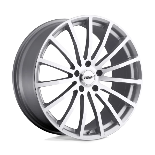 TSW Wheels – MALLORY – Silver – 18″x8″ 40mm – Summer Wheels – 1880MAL405114S76