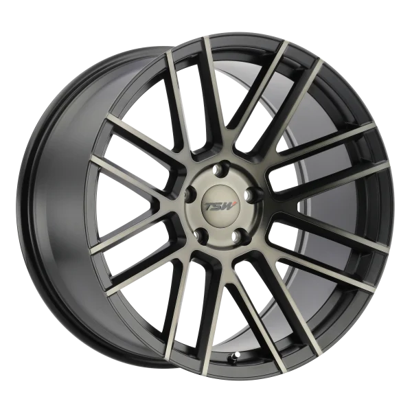 TSW Wheels – MOSPORT – Gunmetal – 18″x8.5″ 2mm – All weather Wheels – 1885MSP205114M76