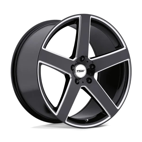 TSW Wheels – RIVAGE – Black – 20″x10″ 25mm – Summer Wheels – 2010RIV255114B76