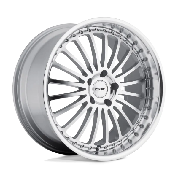 TSW Wheels – SILVERSTONE – Silver – 18″x8″ 20mm – Summer Wheels – 1880SIL205120S76
