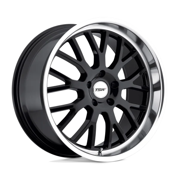 TSW Wheels – TREMBLANT – Black – 18″x9.5″ 35mm – Summer Wheels – 1895TRM355112B72