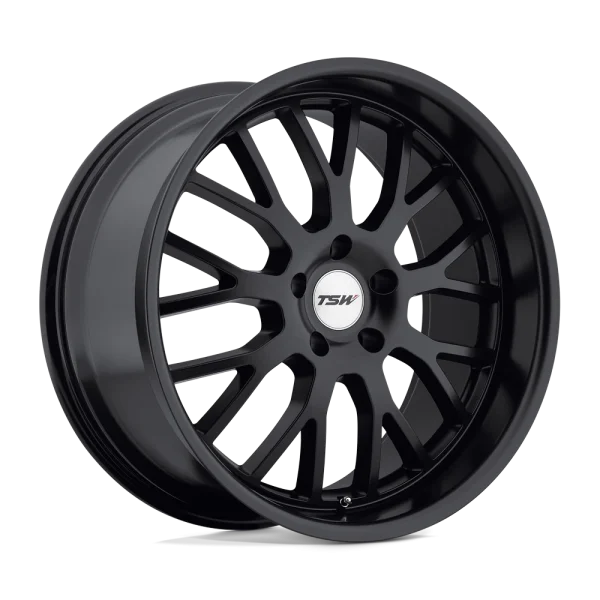 TSW Wheels – TREMBLANT – Black – 17″x8″ 20mm – All weather Wheels – 1780TRM205120M76
