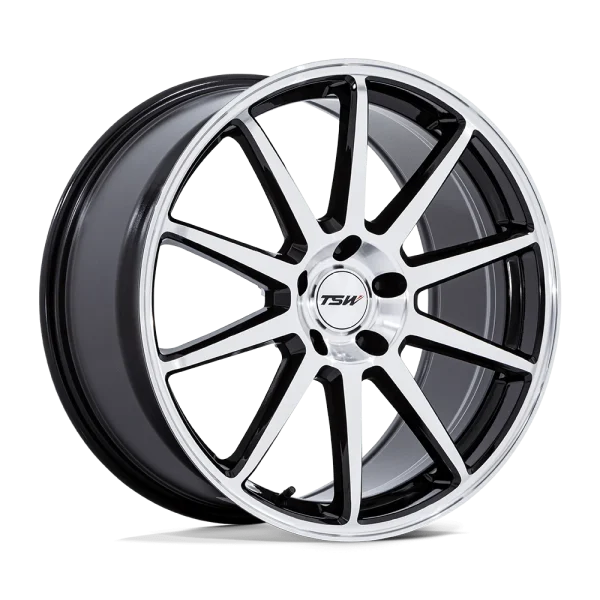 TSW Wheels – TW004 CANARD – Black – 19″x10.5″ 25mm – Summer Wheels – TW004BD19051225
