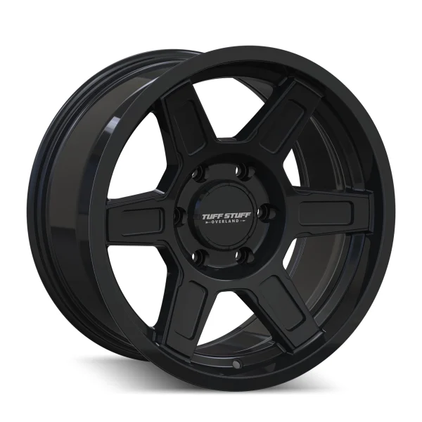 Tuff Wheels – ASCENT – Black – 17″x8.5″ 0mm – All weather Wheels – TS01-7832GB