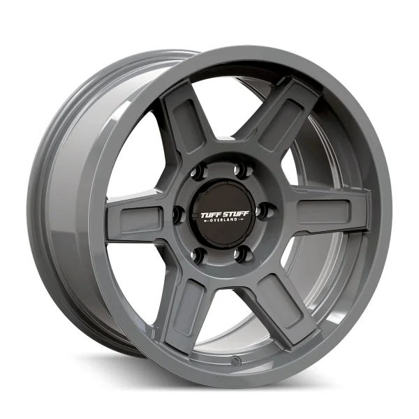 Tuff Wheels – ASCENT – Grey – 17″x8.5″ 0mm – All weather Wheels – TS01-7832AG