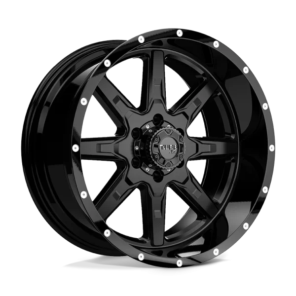 Tuff Wheels – T15 – Black – 20″x10″ -19mm – All weather Wheels – 2010T15-96140M06B