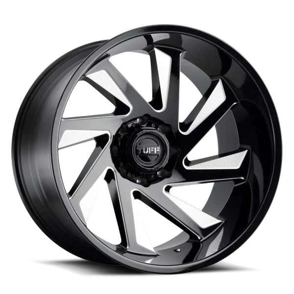 Tuff Wheels – T1B – Black – 22″x12″ -45mm – Summer Wheels – 2212T1B-55127B71R