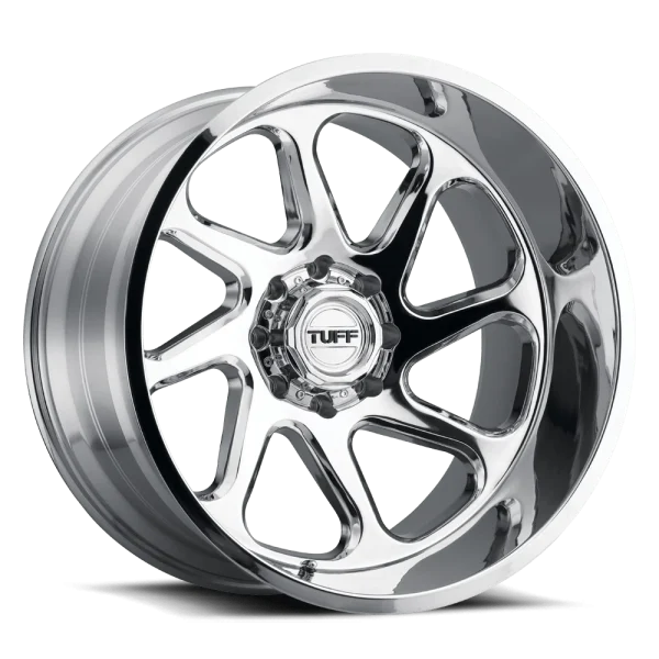 Tuff Wheels – T2B – Chrome – 22″x12″ -45mm – Summer Wheels – 2212T2B-55127C71L