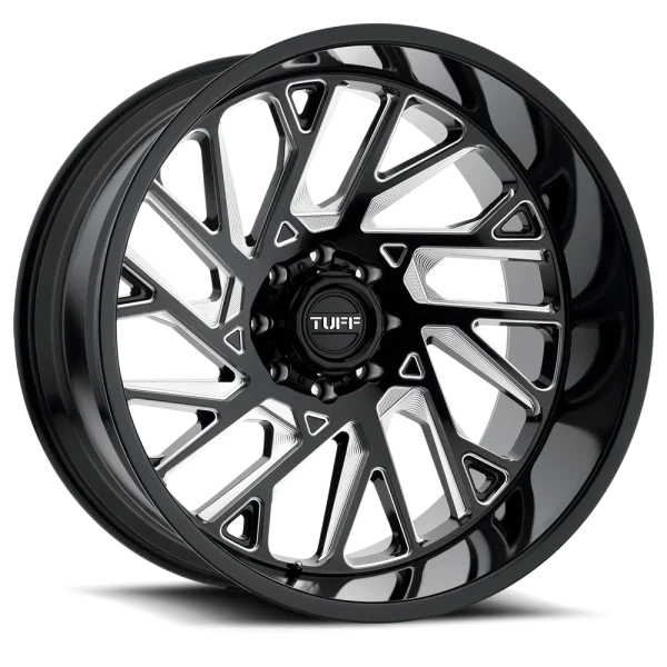 Tuff Wheels – T4B – Black – 20″x12″ -45mm – Summer Wheels – 2012T4B-56140B12L