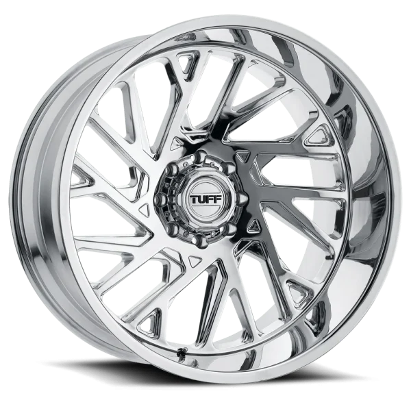 Tuff Wheels – T4B – Chrome – 22″x12″ -45mm – Summer Wheels – 2212T4B-56140C12L
