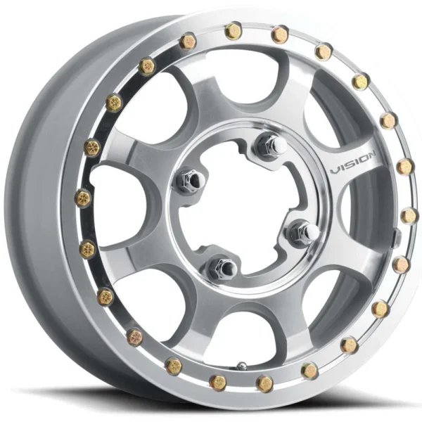 Vision Wheel ATV – 351 2021 – Polished – 15″x7″ 13mm – Summer Wheels – 351BL157156ACMFMR44