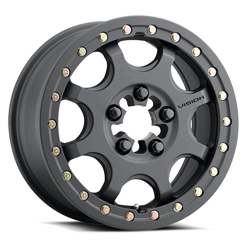 Vision Wheel ATV – 351 FLOW BEADLOCK – Black – 15″x6″ 50.6mm – All weather Wheels – 351BL156545SBBR55