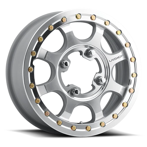 Vision Wheel ATV – 351 FLOW BEADLOCK – Silver – 15″x6″ 50.6mm – Summer Wheels – 351BLA156136CMFMR55