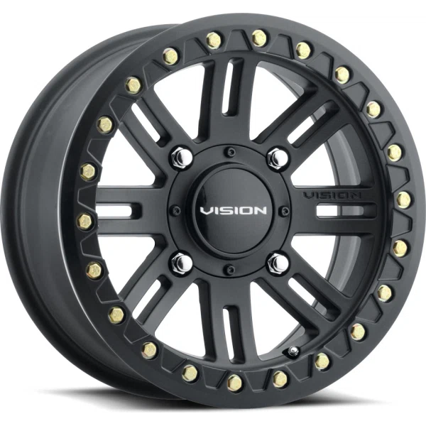 Vision Wheel ATV – 356 MANX BL2 – Black – 15″x7″ 13mm – All weather Wheels – 356BLA157156SBBR44