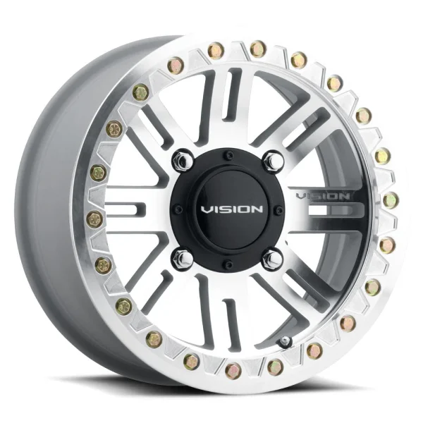 Vision Wheel ATV – 356 MANX 2 BEADLOCK – Silver – 14″x7″ 13mm – Summer Wheels – 356BL147156ACMFMR44
