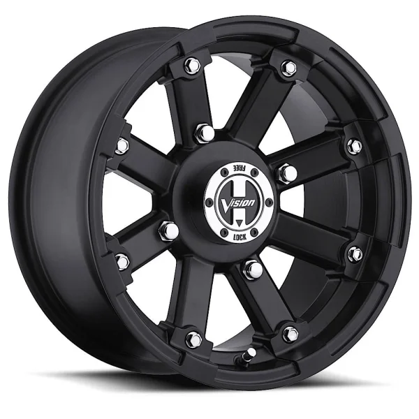 Vision Wheel ATV – 393 LOCKOUT – Black – 12″x7″ 2.5mm – All weather Wheels – 393-127100MB4