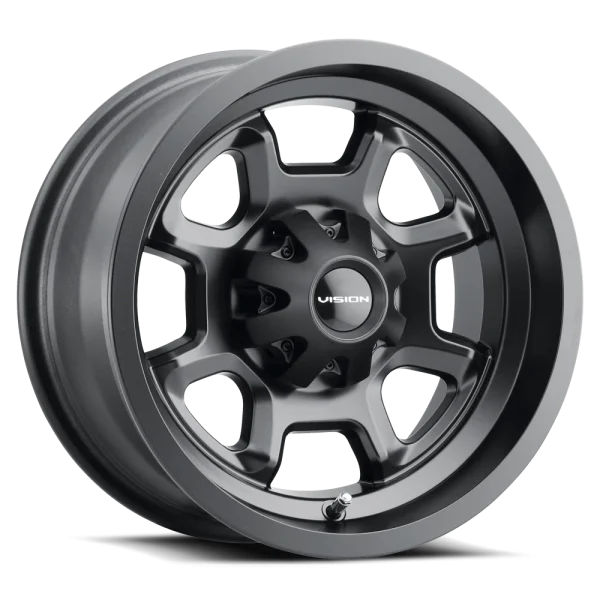Vision Wheel ATV – 415 BOMB – Black – 12″x7″ 2.5mm – All weather Wheels – 415-127110MB4