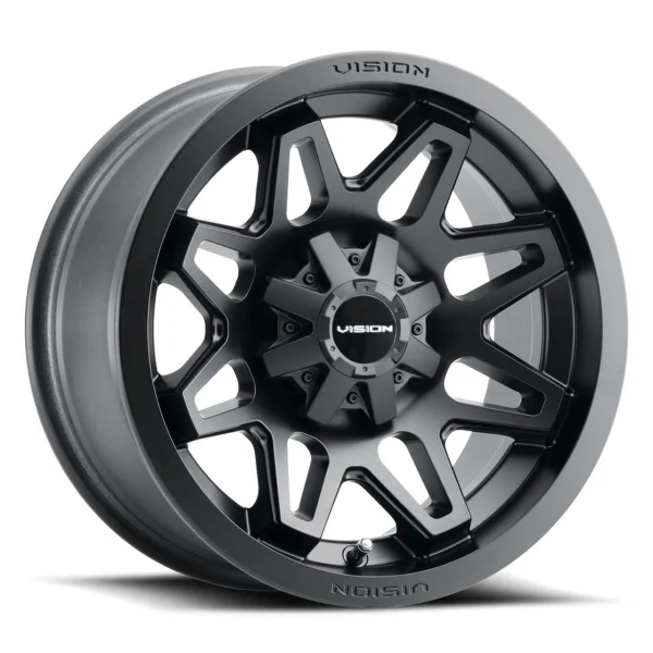 Vision Wheel ATV – 416 416/416X 2021 – Black – 12″x7″ – All weather Wheels – 416-127110MB4