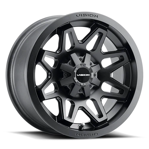 Vision Wheel ATV – 416 SE7EN – Black – 14″x7″ 38.1mm – All weather Wheels – 416-147110MB5.5
