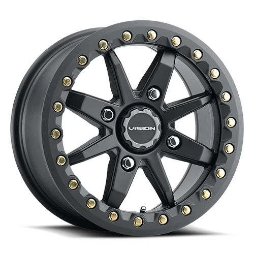 Vision Wheel ATV – 545 ROCKER – Black – 14″x7″ 13mm – All weather Wheels – 545-147100SB44
