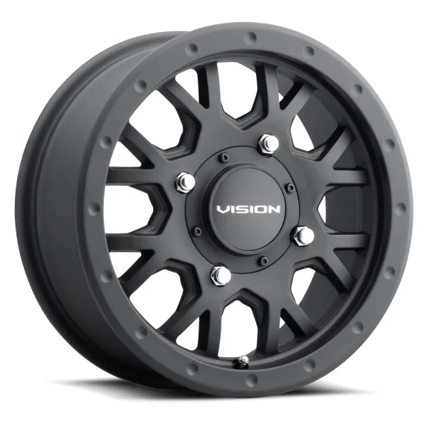 Vision Wheel ATV – GV8 INVADER – Black – 14″x7″ 38.2mm – All weather Wheels – GV8-147110SB55