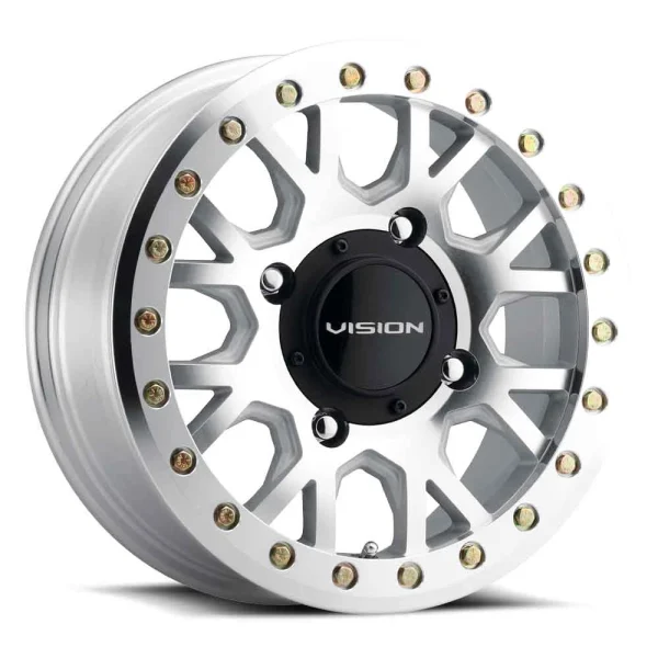 Vision Wheel ATV – GV8 INVADER – Silver – 15″x6″ 38mm – Summer Wheels – GV8BL156110ACMF48NCC