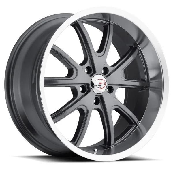 Vision Wheel American Muscle – 143 TORQUE – Gunmetal – 15″x7″ 6mm – Summer Wheels – 143-5765GMML6