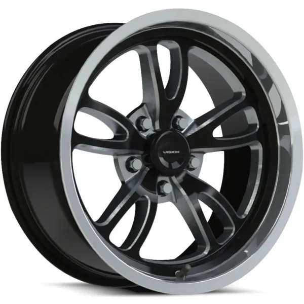 Vision Wheel American Muscle – 149 PATRIOT – Black – 15″x10″ 0mm – Summer Wheels – 149-5165BMPL0