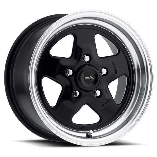 Vision Wheel American Muscle – 521 NITRO – Black – 15″x10″ 0mm – Summer Wheels – 521H5165B0