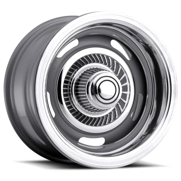 Vision Wheel American Muscle – 55 RALLY – Silver – 15″x10″ -32mm – All weather Wheels – 55-5104