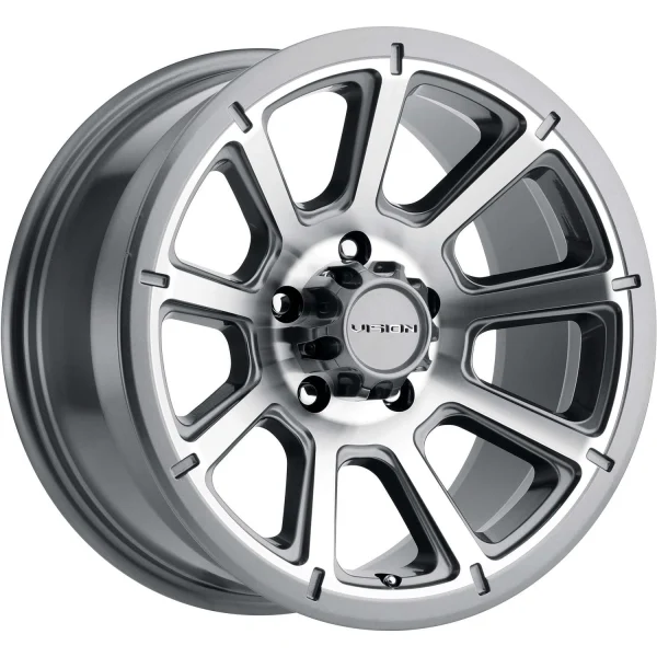 Vision Wheel HD – 353 TURBINE – Gunmetal – 15″x6″ 0mm – Summer Wheels – 353VTH5683GMMF0