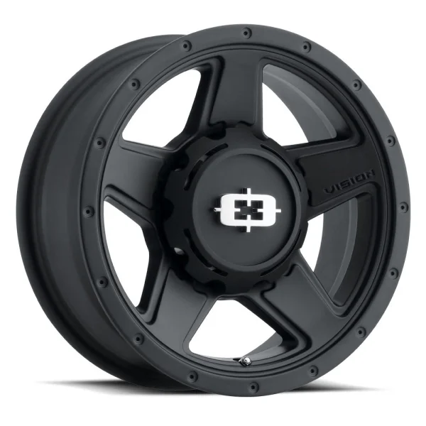 Vision Wheel HD – 390 EMPIRE – Black – 16″x6″ 0mm – All weather Wheels – 390VT6683SB0