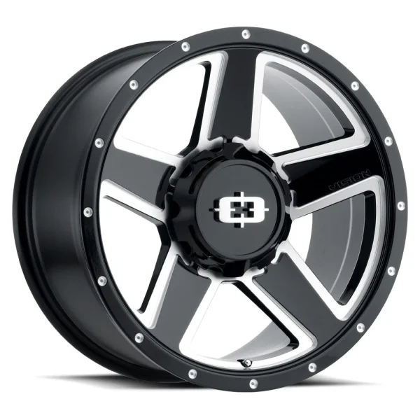 Vision Wheel HD – 390 EMPIRE – Black – 15″x6″ 0mm – Summer Wheels – 390VT5607GBMS0