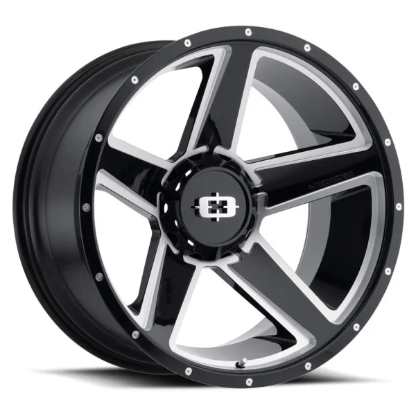Vision Wheel HD – 390 EMPIRE – Black – 15″x6″ 0mm – Summer Wheels – 390VTA5683GBMS0