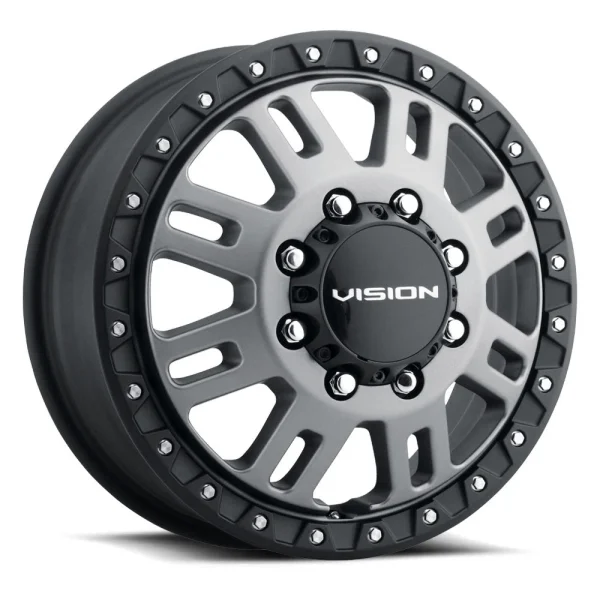 Vision Wheel HD – 408 MANX2 – Grey – 16″x6″ 115mm – All weather Wheels – 408A6681SGBLF