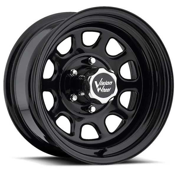 Vision Wheel HD – 84 D WINDOW – STEEL WHEEL – Black – 15″x10″ -39mm – All weather Wheels – 84H5183NS