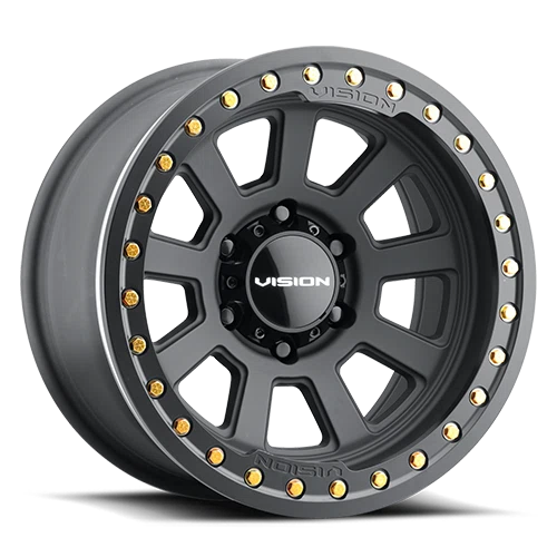 Vision Wheel Off-Road – 350 OJOS – Black – 15″x8″ -28mm – All weather Wheels – 350BL5827SBBR-28