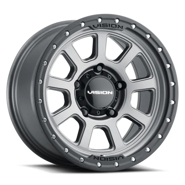 Vision Wheel Off-Road – 350 OJOS – Grey – 17″x9″ -12mm – All weather Wheels – 350-7973SGBL-12